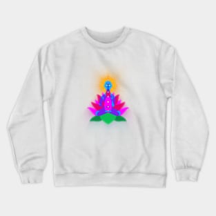 Chakra System Lotus Flower Yogi Design Crewneck Sweatshirt